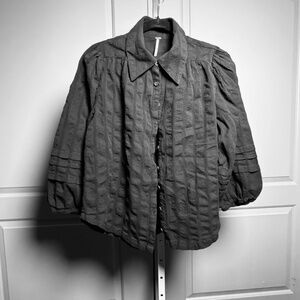 Free People Button Up Blouse Size S NWT